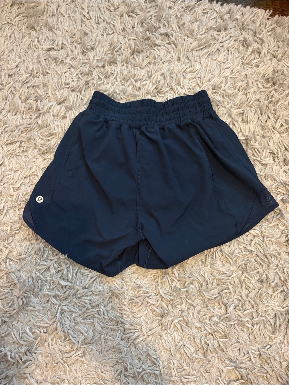 lulu-lemon Navy Hotty hot HR 4” Size 2 - Picture 2 of 3